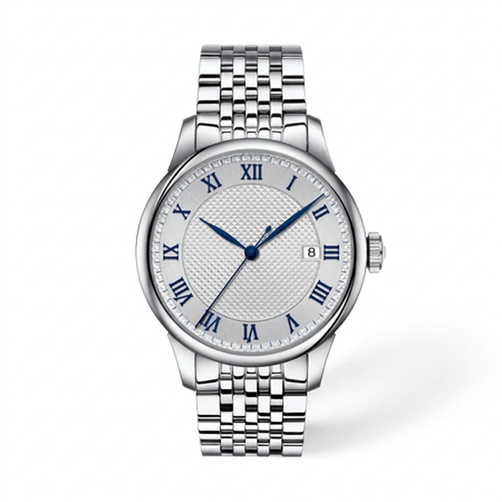 Silver Dial Automatic Watch — T-07
